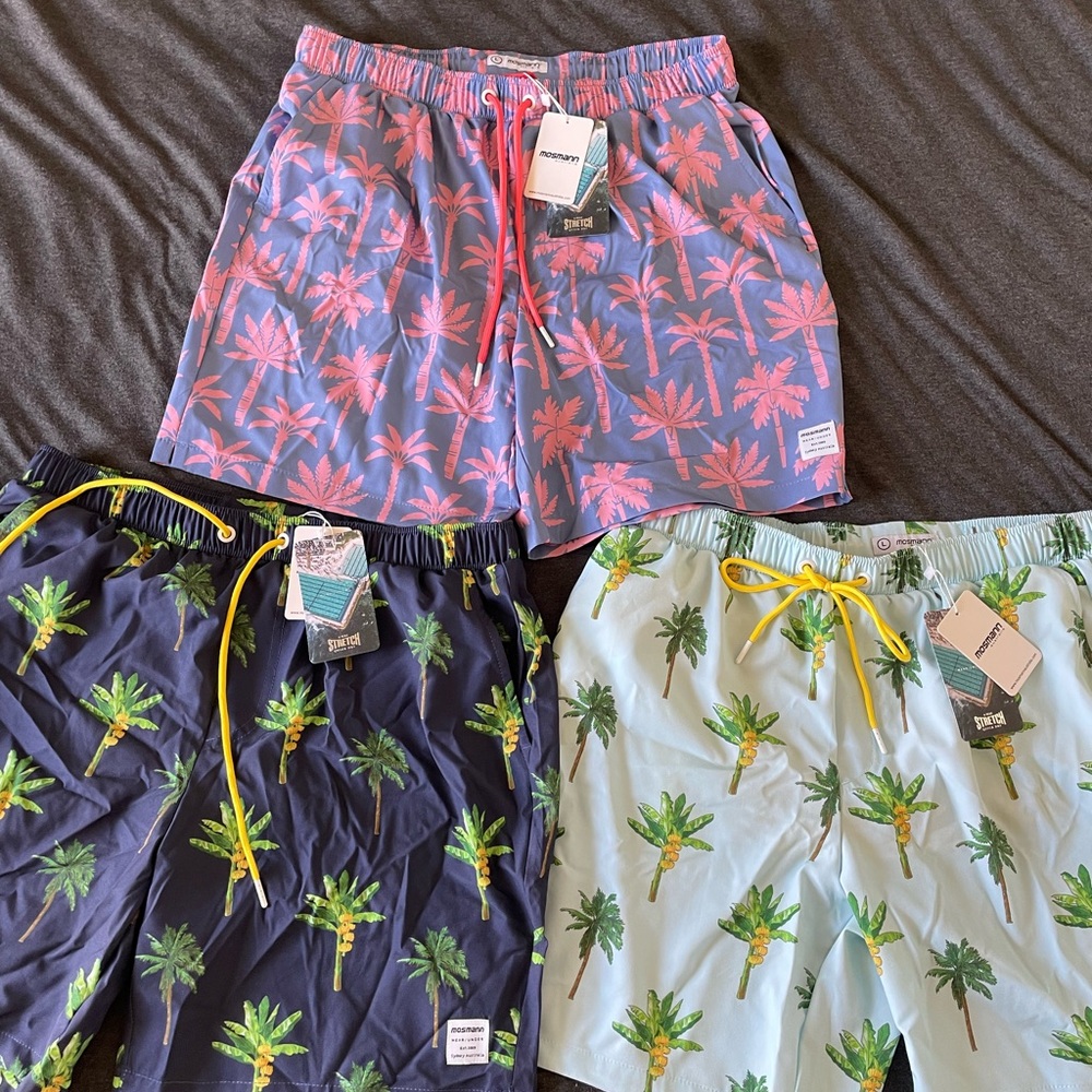 Tropical Swim trunks bundle size large (brand new)